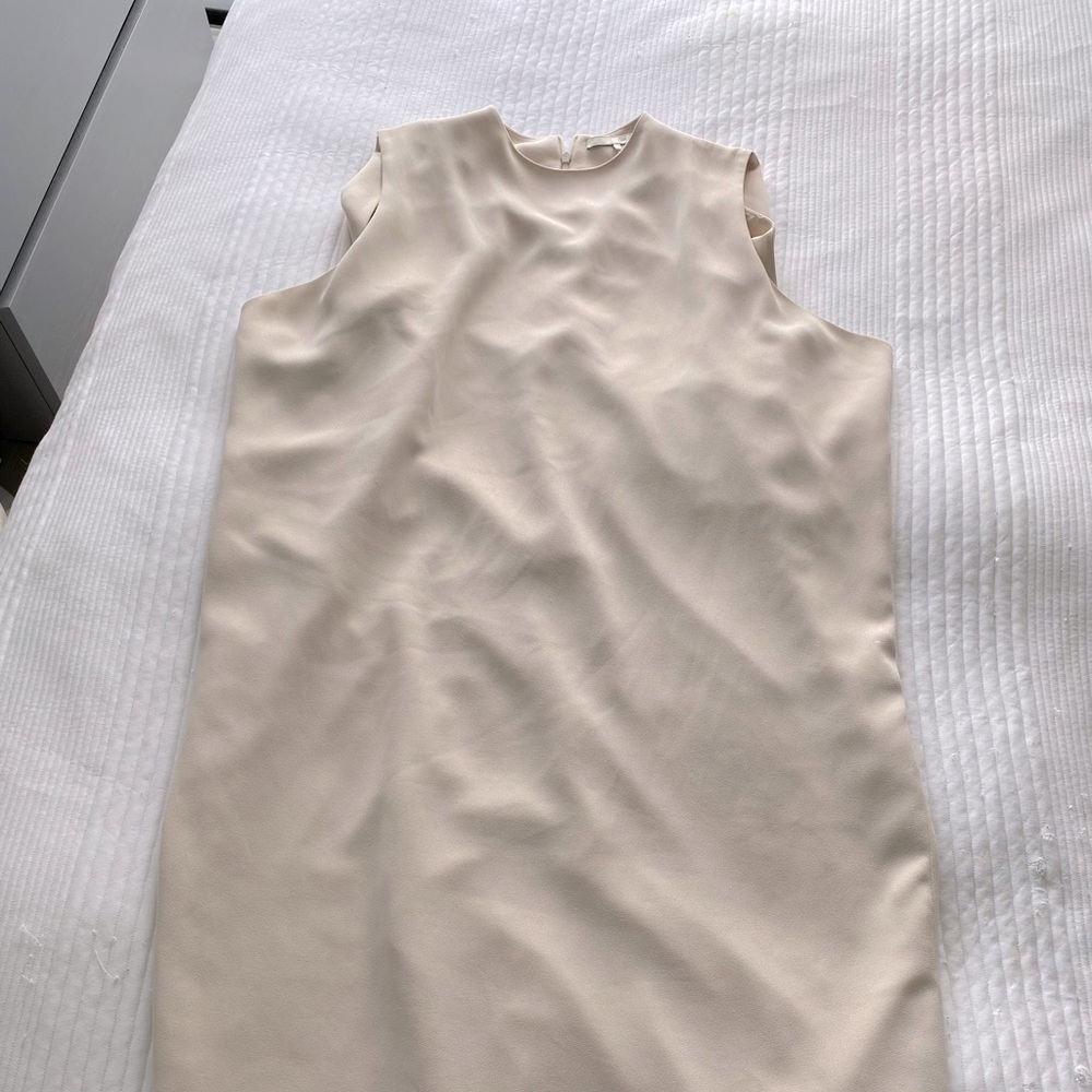 Oak & Fort Cream Shift Dress wms Small